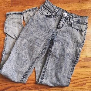 BDG acid wash high rise jeans